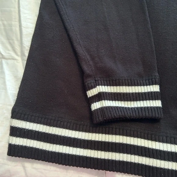 Black sweater with White Stripes - Picture 8 of 8